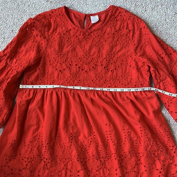 Boho babydoll bell-sleeved blouse M-L - Picture 7 of 9